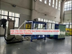 EVA/ TPR/ TPE/ TPV/ TPU Twin Screw Compounding Extruder met onderwaterpelletizing